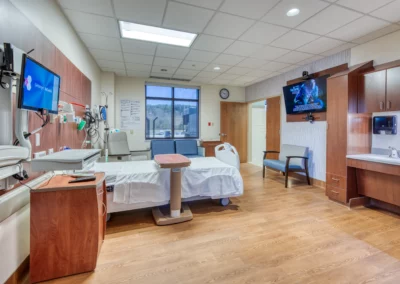 40 additional medical-surgical beds were added with this renovation at Geisinger St. Luke's Hospital.