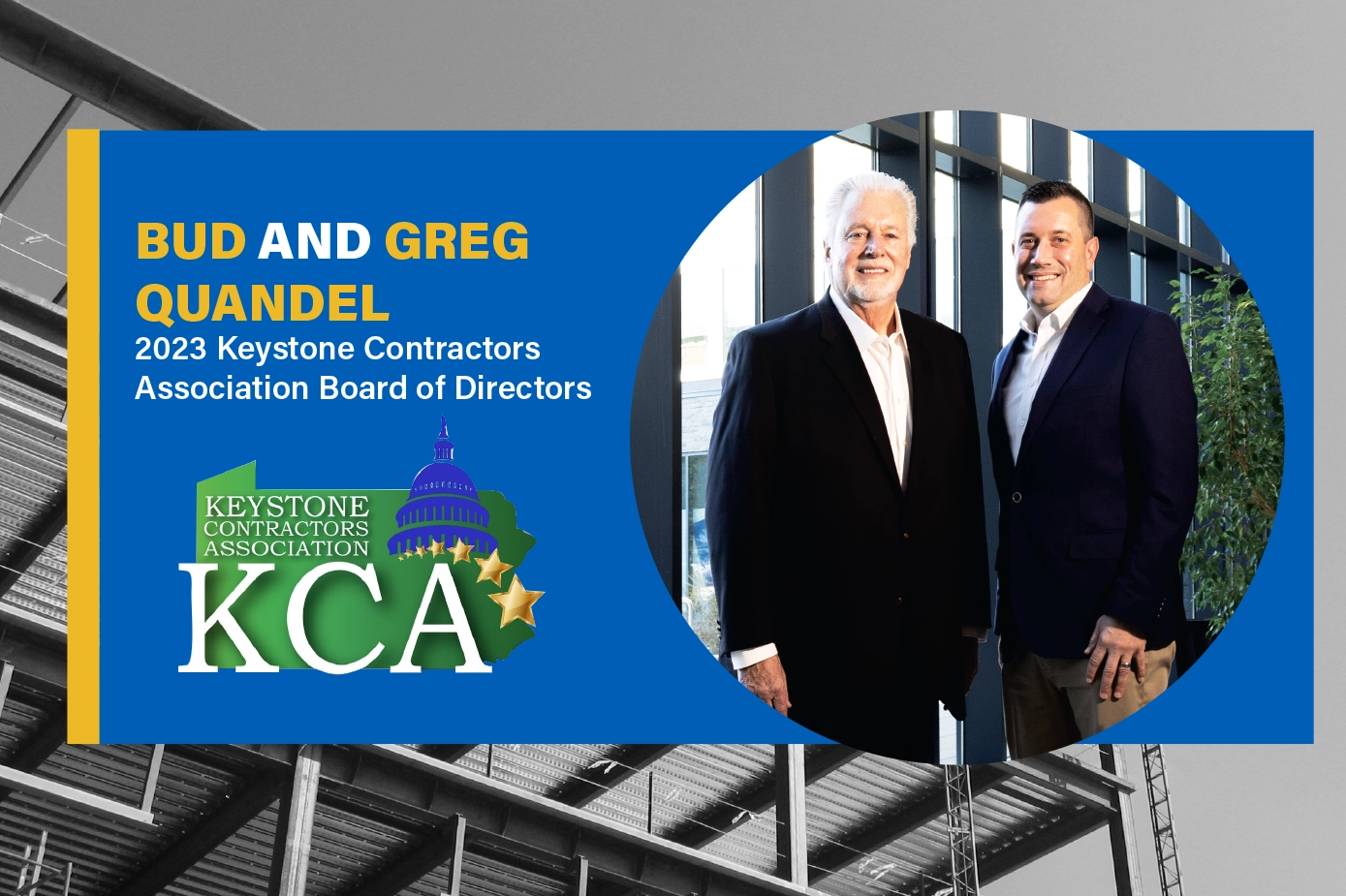 Bud and Greg Quandel named to 2023 KCA Board of Directors